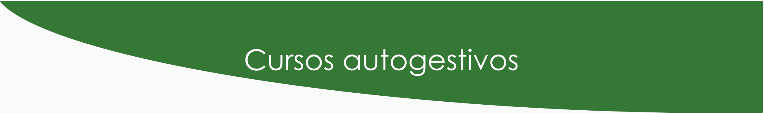 Cursos autogestivos