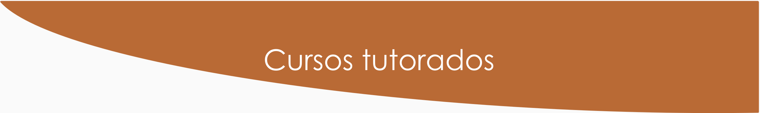 Cursos tutorados