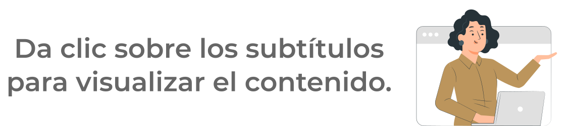 Da clic sobre los subtítulos para visualizar el contenido